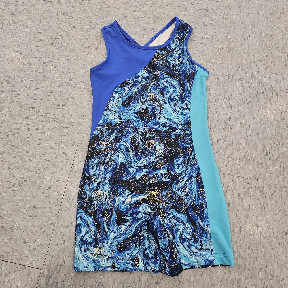 DanSkin Now [ New | L/G (10-12) ] Gymnastics Leotards Short Sleeve and Pants
